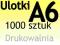 ULOTKI A6 jednostronne 1000 szt PEWNE TERMINY !!!