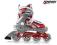 ROLKI TEMPISH RACER ABEC-5 REGULOWANE 35/38 W-WA