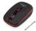 Mysz optyczna MINI MT1081KR USB 800 dpi BLACK-RED