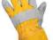RĘKAWICE ROBOCZE ZE SKÓRY SKÓRZANE ŻÓŁTE