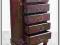 STYLOWA KOMODA SZAFKA KREDENS SALON CIEMNY MAHOŃ !