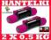 HANTLE HANTELKI Z UCHWYTEM 2x 0,5kg + GRATIS!