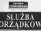 SŁUŻBA PORZĄDKOWA naszywka naszywki haft