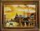 OBRAZ RĘCZNIE MALOWANY  PEJZAŻ MIEJSKI MALARSTWO