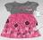 Różowa sukienka z szarym bolerkiem (110)