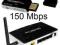 Zestaw AP Router DSL+ karta USB 150Mbps standard N