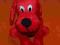 czerwony pies jak Clifford przytulanka szczeka