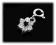 Zawieszka Kwiatuszek Charms Charm - Srebro, Onyks