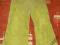 Zielone sztruksowe spodnie rozmiar 104