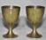 Para  kieliszków  z mosiądzu