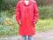 Czerwony płaszcz skórkowy rozmiar 38 (M) BCM!!!!