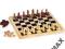 Edukacyjne szachy warcaby drewniane Chad Valley