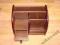 PRZYBORNIK na biurko SEKRETARZYK z drewna DUŻY!!