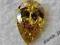 DIAMENT PEAR 1,36ct FANCY VIVID ORANGY YELLOW GIA