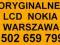 Oryginalny LCD Nokia 6288 6280 wym.gratis Warszawa