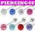 NEW Kolczyk do JĘZYKA SWAROVSKI piercing kolczyki
