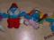 MASKOTKI SMURFY 4sztuki wys.9-12cm