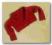 śliczny gładki czerwony sweterek 74
