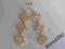 Kolczyki - Swarovski - ślub, wieczór - GOLDEN