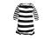 H&M dzianinowa sukienka w paski TUNIKA 140
