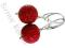 ROZYCZKI czerwone kolczyki Warszawa