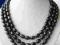10mm CZARNE PERŁY NATURALNE HODOWLANE NASZYJNIK