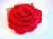BROSZKA CZERWONA RÓŻA rękodzieło Antymateria art 8