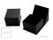 PUDEŁKO CZARNE 5X4 cm kolczyki mały komplet