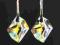 Kolczyki SWAROVSKI Cosmic Crystal AB 22 mm