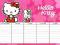 Hello Kitty PLAN LEKCJI z Tabliczką Mnożenia 8 WZO
