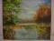 OBRAZ OLEJNY LANDSCHAFT PEJZAŻ WIDOK JESIEŃ 50X60