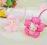 Gumki do włosów różowe kwiatki Hello Kitty 2 szt.