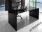biurko szklane ,czarne ,prod włoskiej,140x80