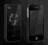 Cubic Black Exclusive+folia/ iPhone 4 /4S/Skull