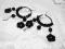 ŚLICZNY KOMPLET KOLCZYKI I WISIOREK KORDONKA KOŁAA