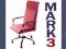 BURGUND FOTEL BIUROWY KRZESŁO BIUROWE SKÓRA 7381A