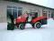 Zestaw zimowy - traktorek+odśnieżarka+łańcuchy