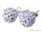 ~ G-S ~ Kolczyki SWAROVSKI Kule 8mm Crystal AB ~