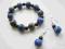 LAPIS LAZULI GRANAT BRANSOLETKA KOLCZYKI LAPIS LAZULI GRANAT BRANSOLETKA KOLCZYKI