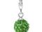 Charm Kula zielona SWAROWSKI ELEMENTS