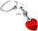 piękny naszyjnik SWAROVSKI RED HEART