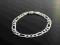 BRANSOLETKA FIGARO SREBRO WŁOCHY SOLIDNA 5,5mm 925