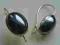 Srebrne kolczyki z hematytami