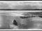 Olsztyn Jezioro Krzywe wiosną , łódka 1955r