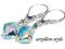ARSYLION kolczyki Swarovski Crystal AB SREBRO !!!!