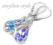 ARSYLION kolczyki Swarovski Crystal AB DUŻY sopel