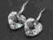 Kolczyki SWAROVSKI Heart - Serce Comet 14mm