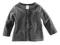 H&M bluza welur kardigan szary UK 12-18m r.68