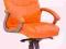 Fotel biurowy OSKAR pomarańczowy i czarny HALMAR