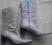 Kozaki damskie KLIMPOL 36 buty beżowe